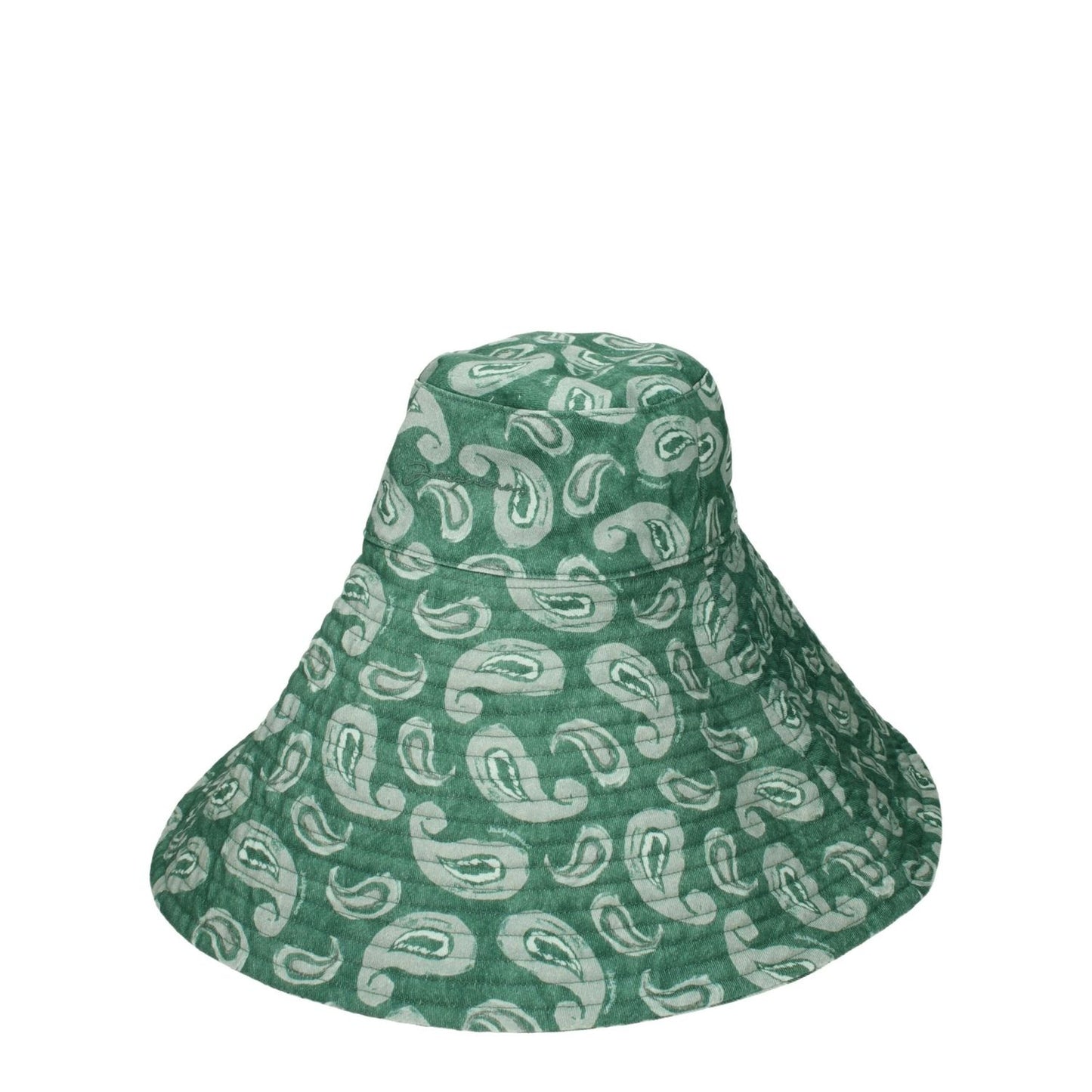 Jacquemus Green Cotton Sunhats JA-8547396878601-56 CM|XS
