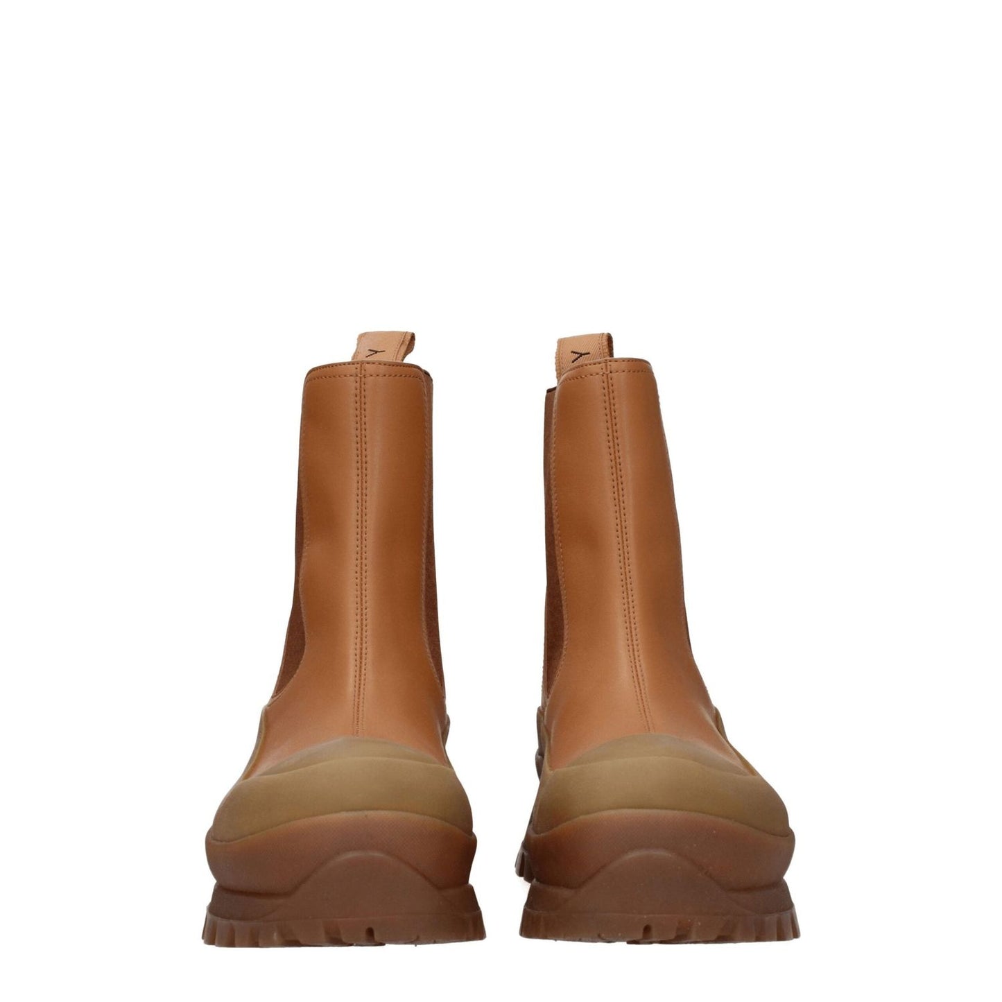 Stella McCartney Brown Leather Ankle Boots ST-8547463692553-EU36/US6