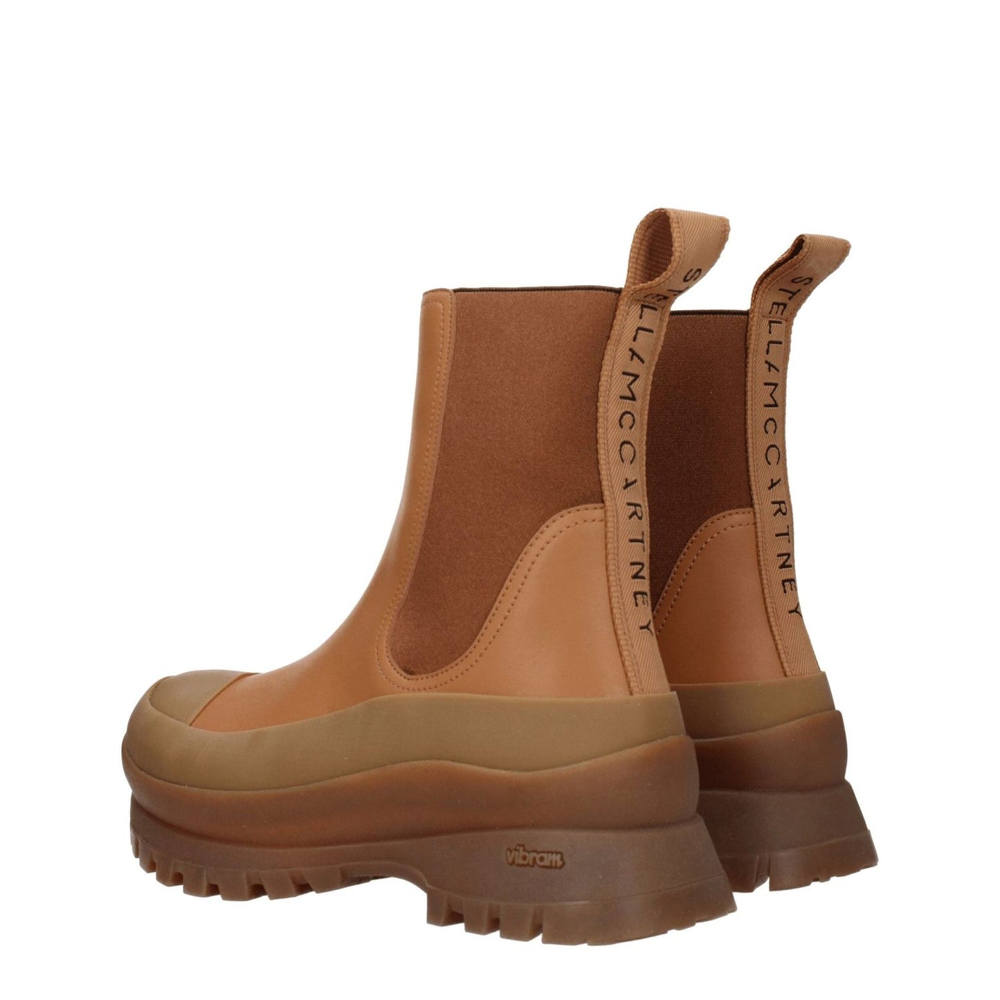Stella McCartney Brown Leather Ankle Boots ST-8547463692553-EU36/US6