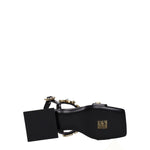 Dolce & Gabbana Black Leather Flat Sandals DO-8547464773897-EU36/US6