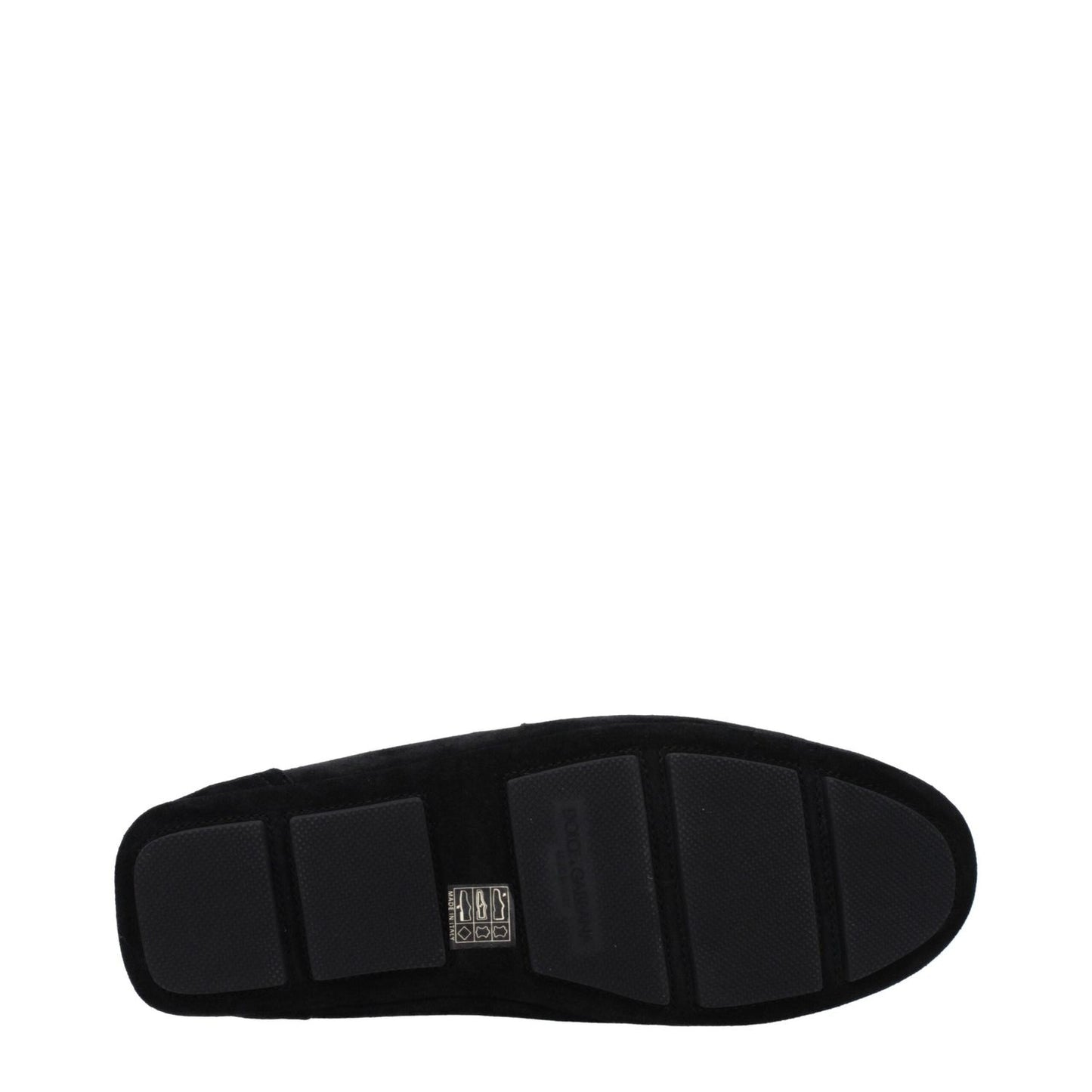 Dolce & Gabbana Black Leather Slip-On Loafers DO-9365491515657-EU43/US10