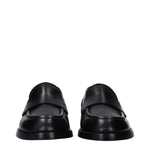 Dolce & Gabbana Black Leather Slip-On Loafers DO-9489299931401-EU40/US7
