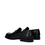 Dolce & Gabbana Black Leather Slip-On Loafers DO-9489299931401-EU40/US7