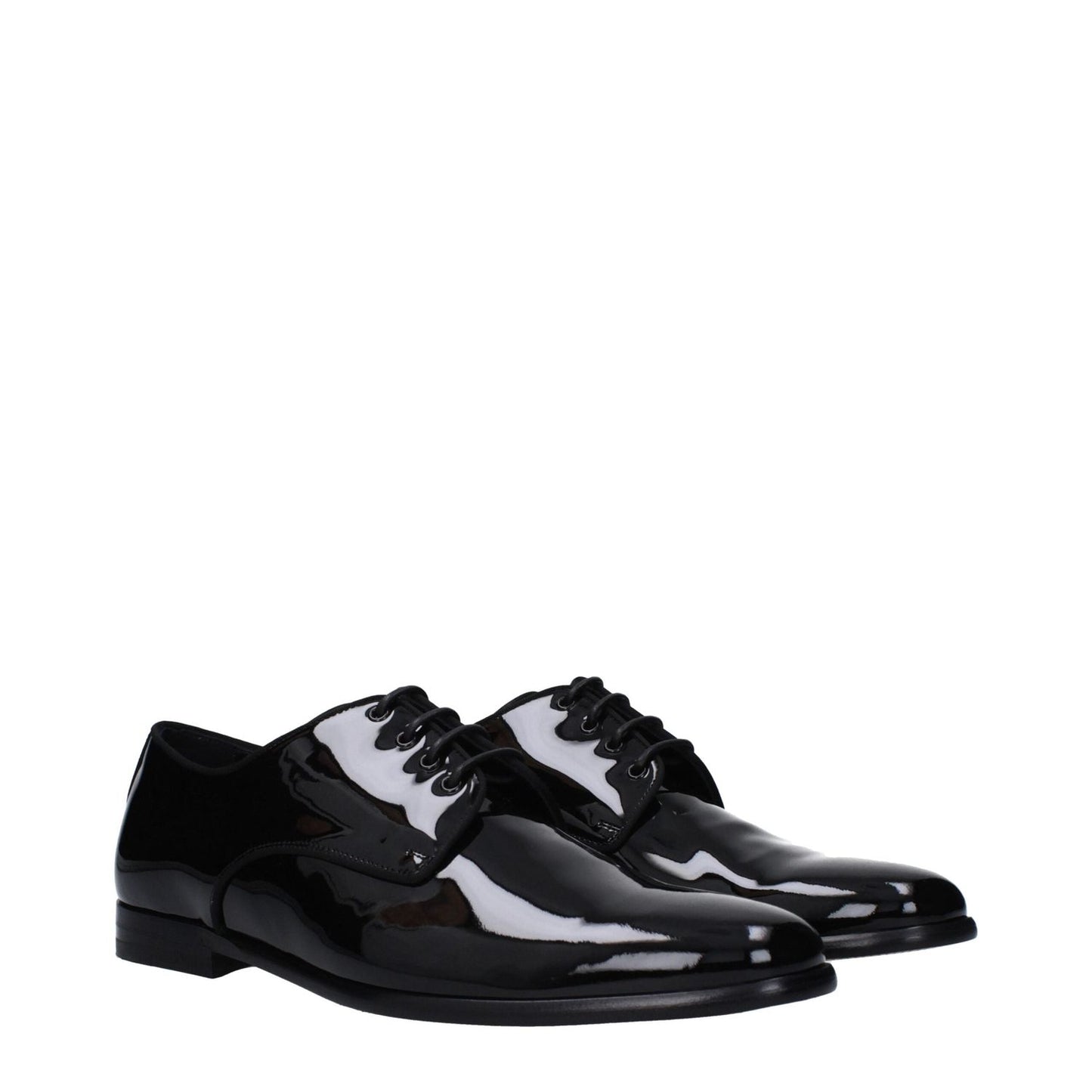 Dolce & Gabbana Black Leather Oxfords And Derbies DO-9489336795401-EU41.5/US8.5