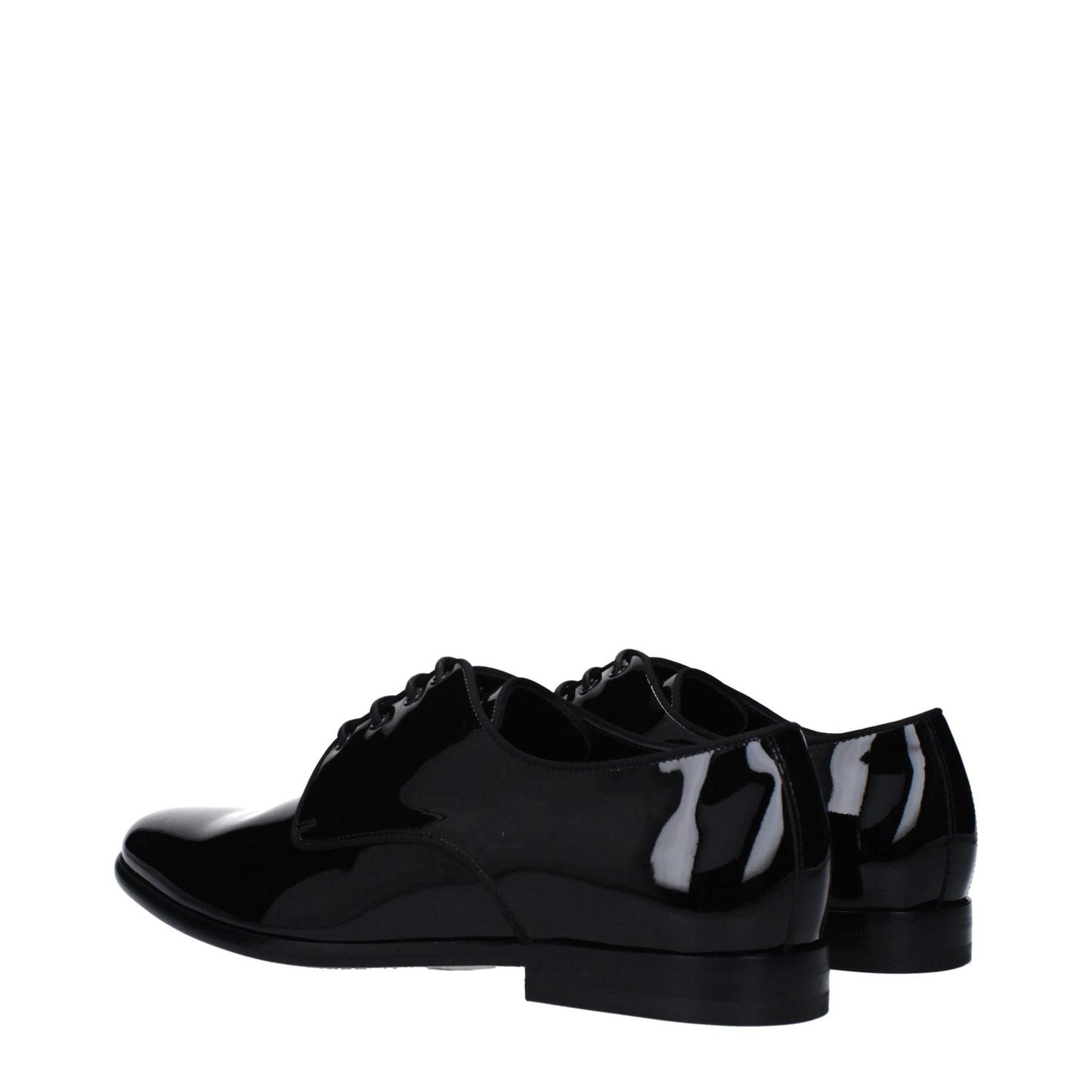 Dolce & Gabbana Black Leather Oxfords And Derbies DO-9489336795401-EU41.5/US8.5
