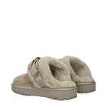 Burberry Green Leather Slippers Sandals BU-9492752564489-EU36/US6
