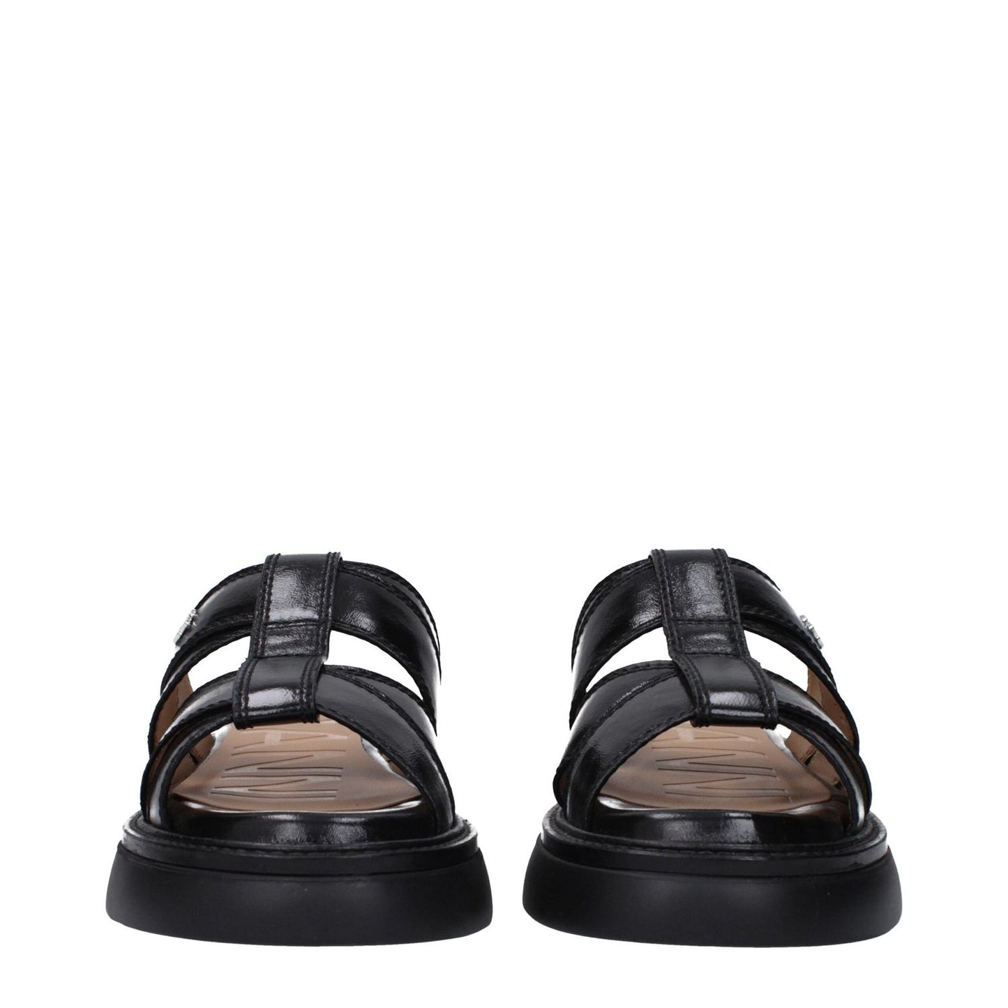 Ganni Black Fabric Slippers Sandals GA-10027171741961-EU36/US6