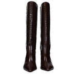 Stuart Weitzman Brown Leather High Heel Boots ST-15063761518857-EU36.5/US6.5