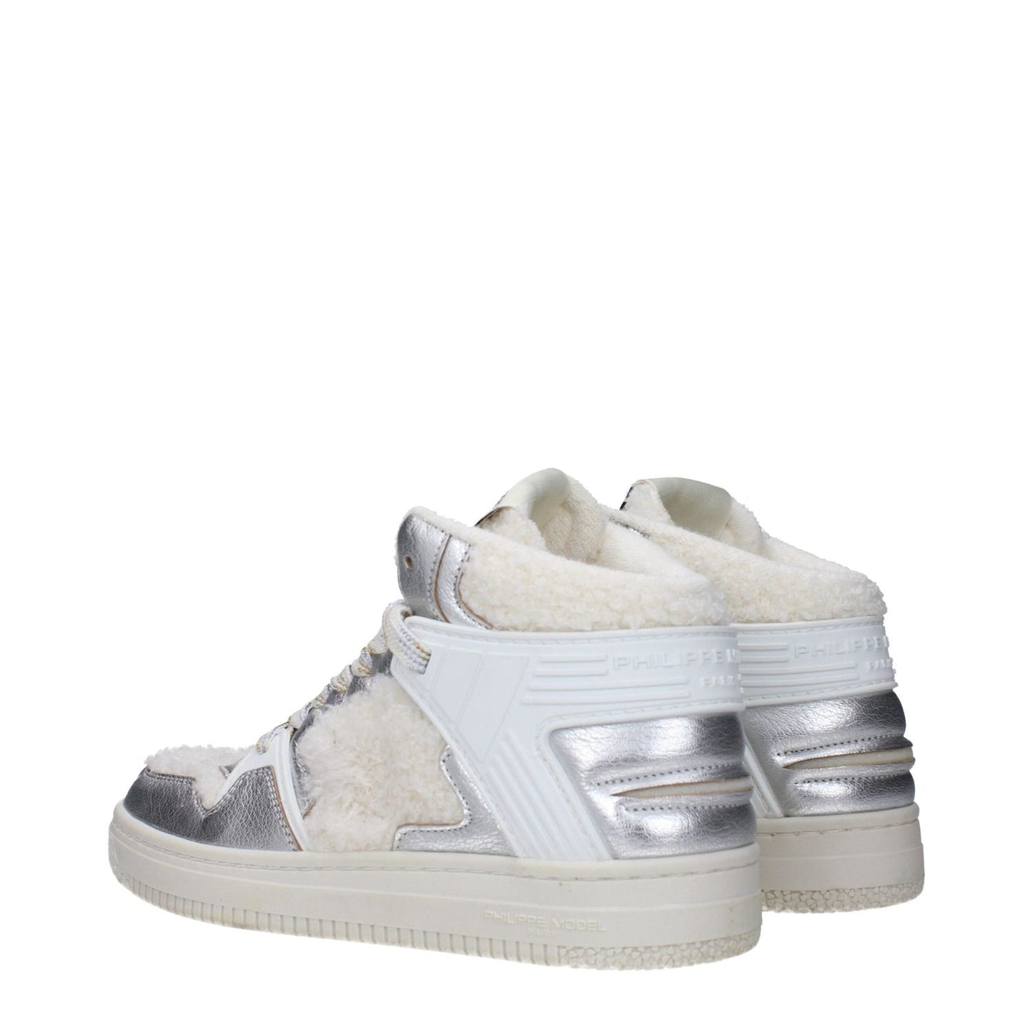 Philippe Model Gray Leather High Tops PH-15068724297993-EU37/US7