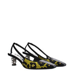 Tom Ford Yellow Satin Stiletto Heels Sandals TO-15068813000969-EU39/US9
