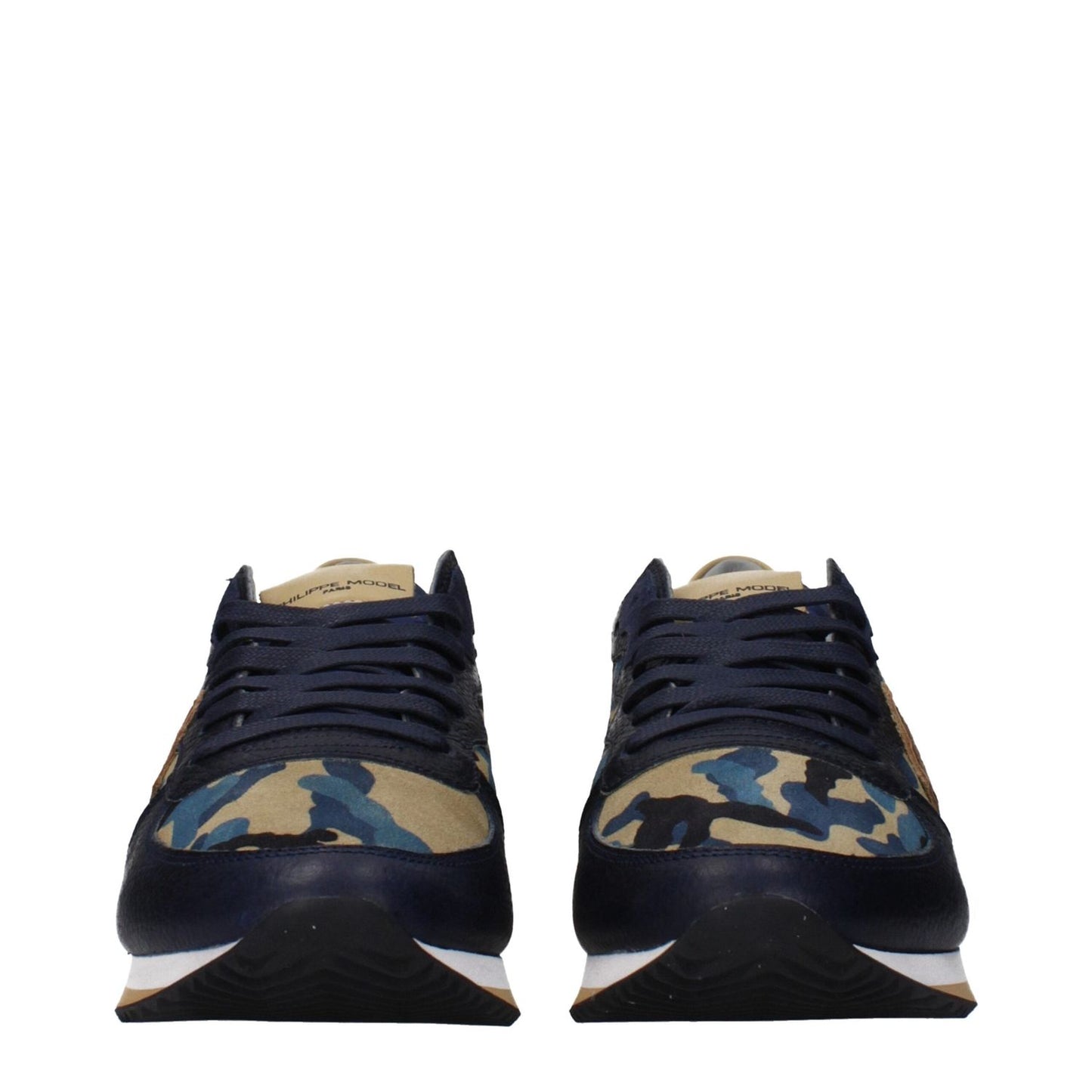 Philippe Model Blue Leather Sneakers PH-15084682379529-EU40/US7