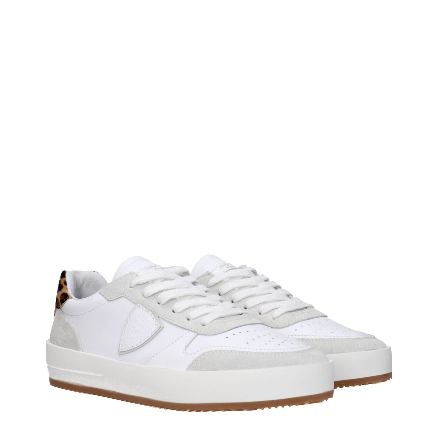 Philippe Model White Leather Low Tops PH-15090044403977-EU40/US7