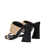 Versace Beige Raffia Platforms VE-15201409827081-EU36/US6