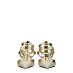 Valentino Garavani Beige Leather Stiletto Heels Sandals VA-8547150627081-EU37.5/US7.5