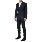 Dolce & Gabbana Dark Blue Double Breasted 2 Piece Suit KOS2365-48