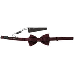 Dolce & Gabbana Silk Polka Dot Adjustable Neck Bow Tie Papillon FT1025