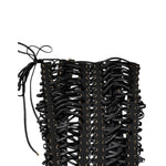 Dolce & Gabbana Black Eyelet Embellished Corset Style Top TSH90596-42
