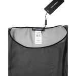 Dolce & Gabbana Black See Through Silk Chiffon Lace Blouse Top TSH90638-40