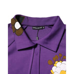 Dolce & Gabbana Purple Floral Print Cotton Long Sleeves Top TSH90651-46