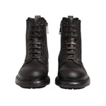 Dolce & Gabbana Dark Brown Leather Lace Up Mid Calf Boots Shoes MV5865-45