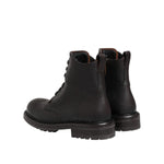 Dolce & Gabbana Dark Brown Leather Lace Up Mid Calf Boots Shoes MV5865-45