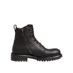Dolce & Gabbana Dark Brown Leather Lace Up Mid Calf Boots Shoes MV5865-45