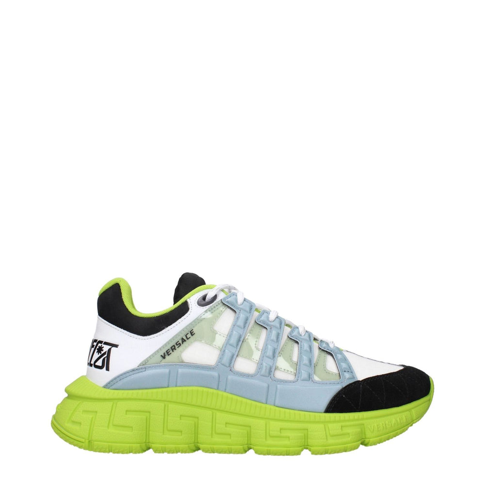 Versace White Fabric Athletic Sneakers VE-15222348677385-EU41/US8