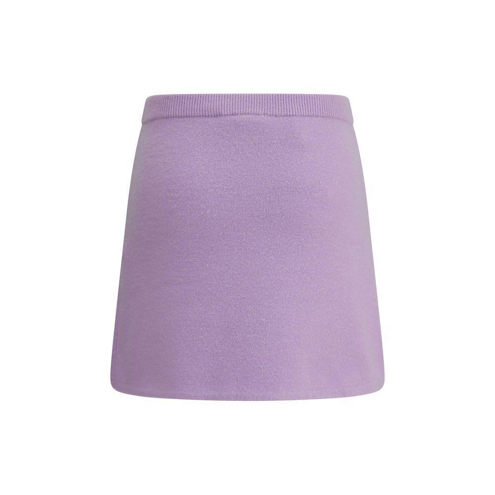 Self-Portrait Knit Miniskirt SE-PF25085SKLLILAC-M