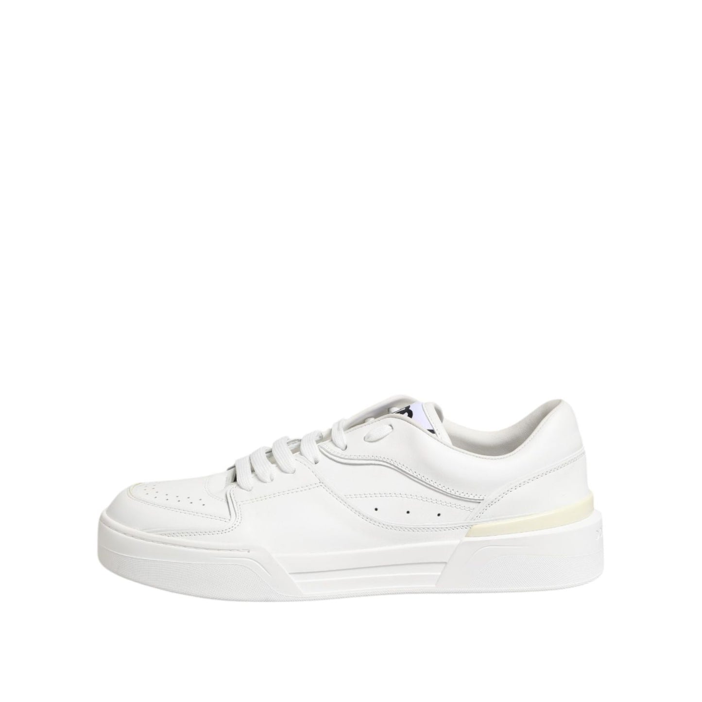 Dolce & Gabbana White Miami Leather Low Top Sneakers Shoes MV7717-40