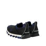 Dolce & Gabbana Blue Black Slip On Low Top Men Sneakers Shoes MV7729-39