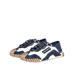 Dolce & Gabbana Blue White Low Top NS1 Men Sneakers Shoes MV7756-43.5