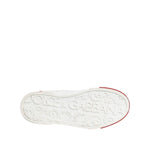 Dolce & Gabbana White Red Leather Lace Up Sneakers Shoes MV7767-41.5