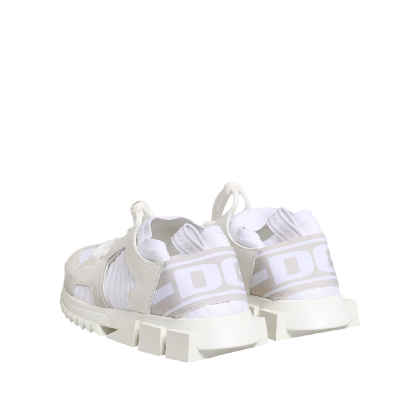 Dolce & Gabbana White Sorrento Low Top Lace Up Sneakers Shoes MV7775-42