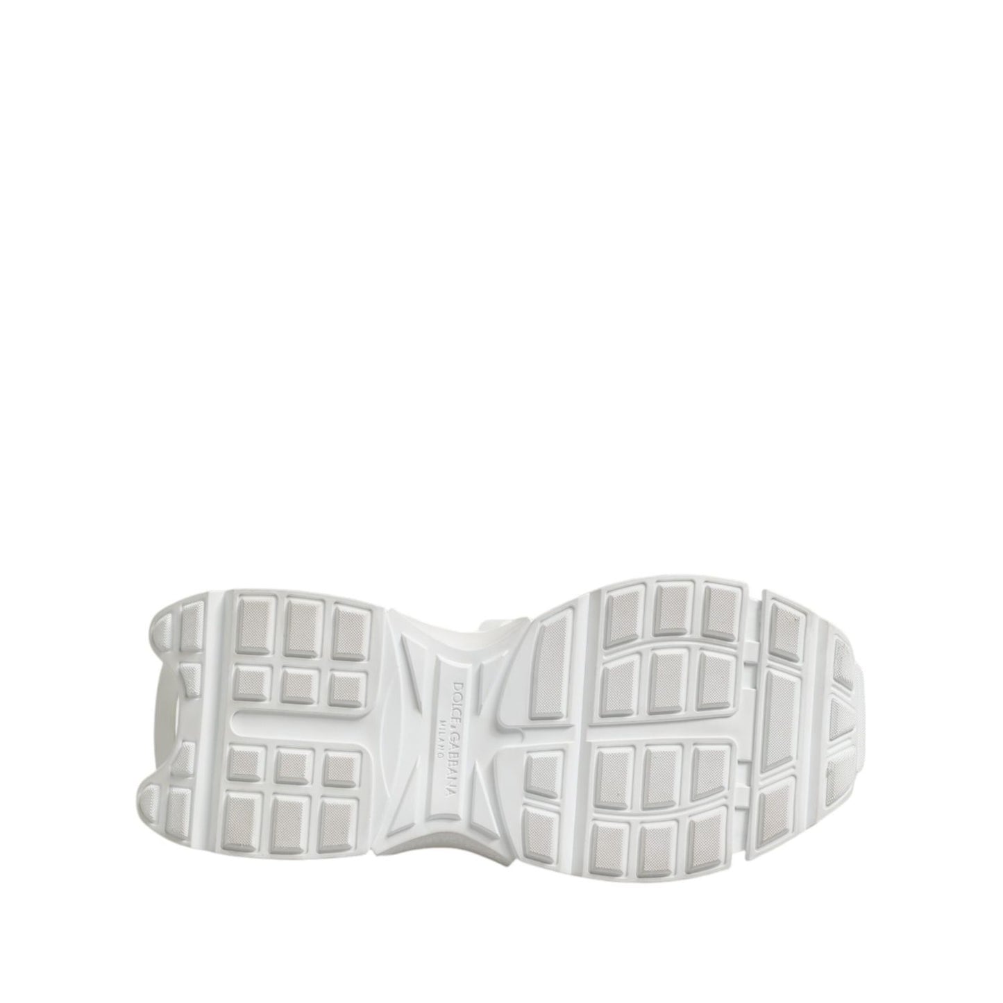 Dolce & Gabbana White Silver Low Top SPACE Men Sneakers Shoes MV7776-39