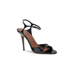 Amina Muaddi Patent-leather Adut Sandal AM-14S363447ADUBLACKWHITE-EU41/US11
