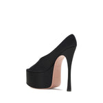 Amina Muaddi Anok Sandals AM-14S363452ANOSATINBLACK-EU38/US8