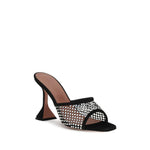 Amina Muaddi Lupita Crystal Sandals AM-14S363775LUPBLACKWHITE-EU36/US6