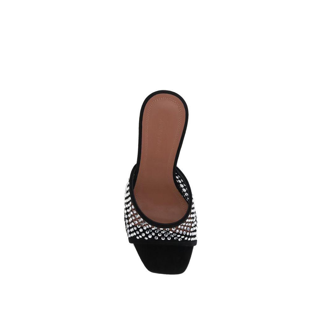Amina Muaddi Lupita Crystal Sandals AM-14S363775LUPBLACKWHITE-EU36/US6