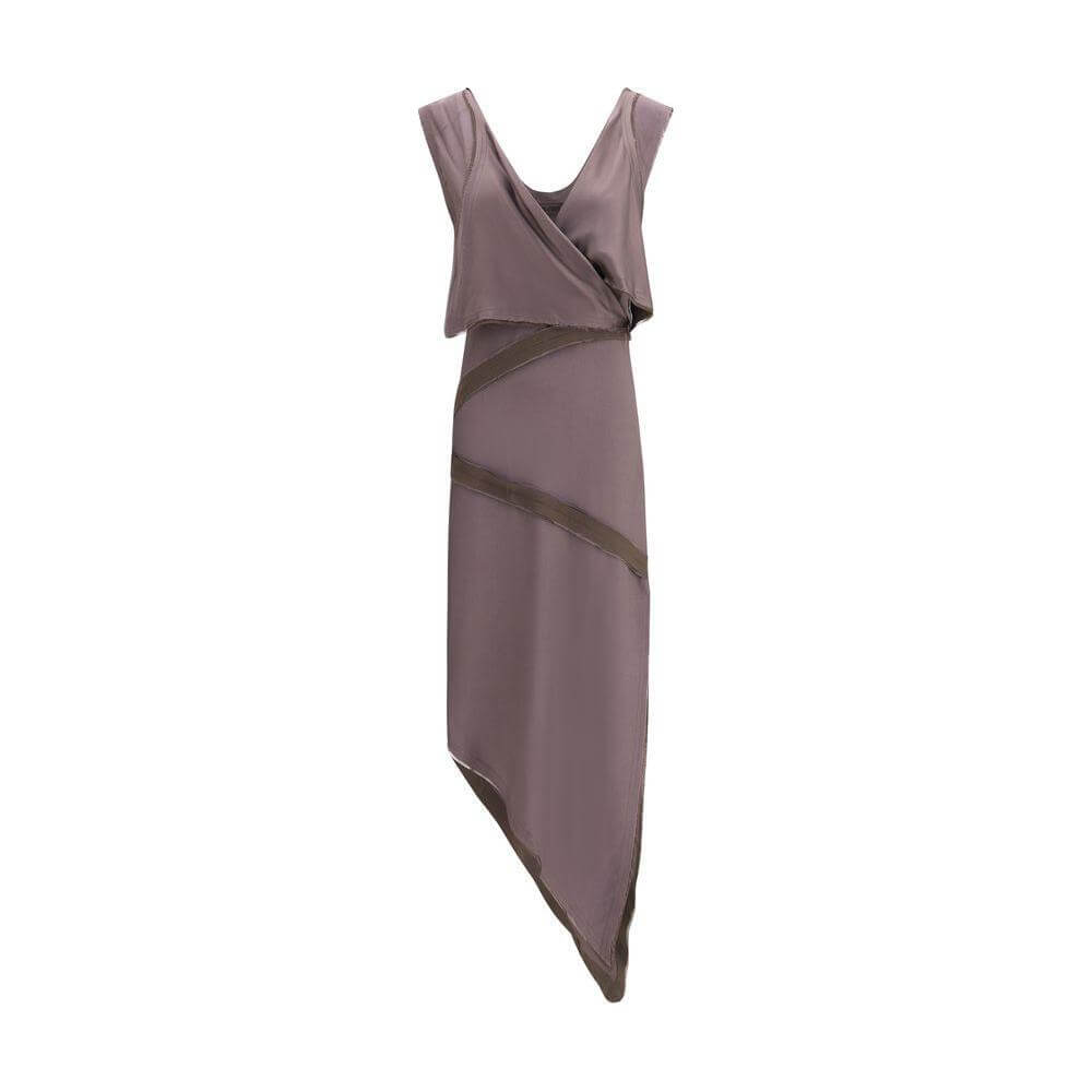 The Attico Asymmetrical midi Dress TH-251WCW00241VVV106AA064-IT42 | L