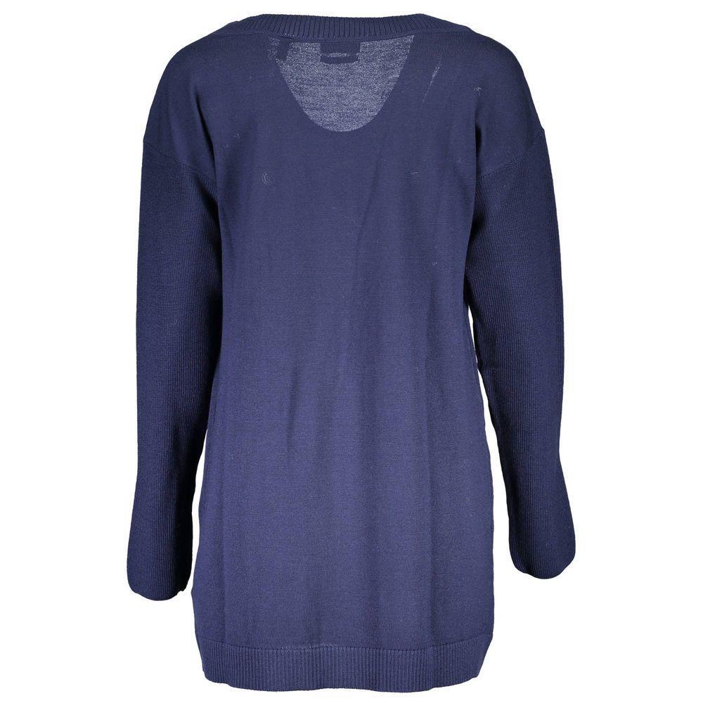 Gant Blue Wool Sweater GA-6622-XS