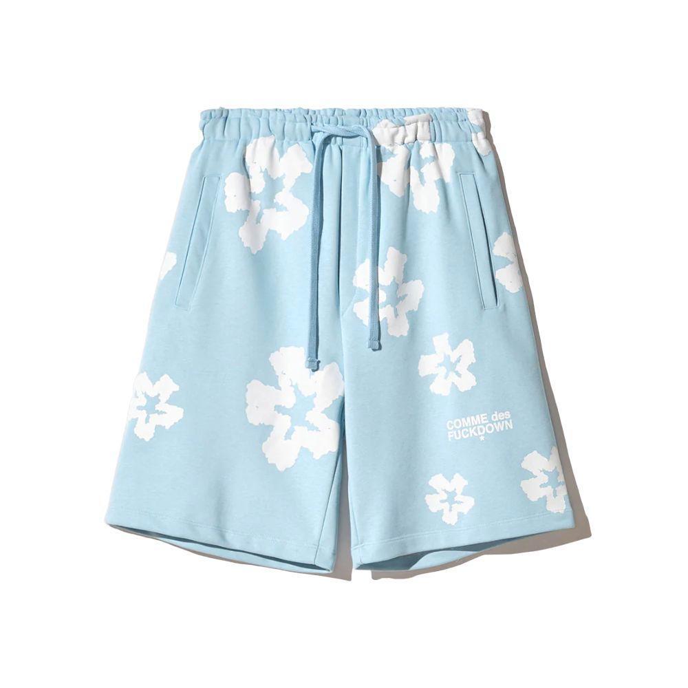 Comme Des Fuckdown Blue Cotton Short CO-15823-L