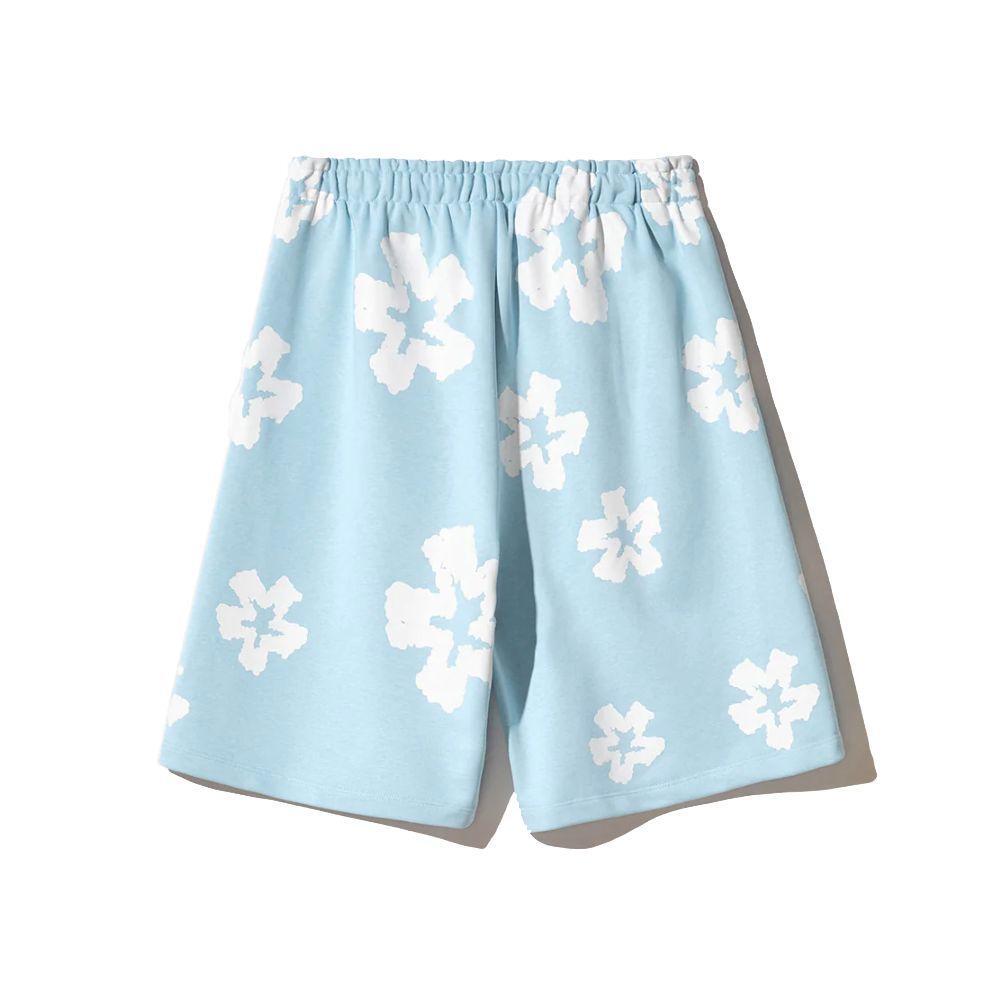 Comme Des Fuckdown Blue Cotton Short CO-15823-L