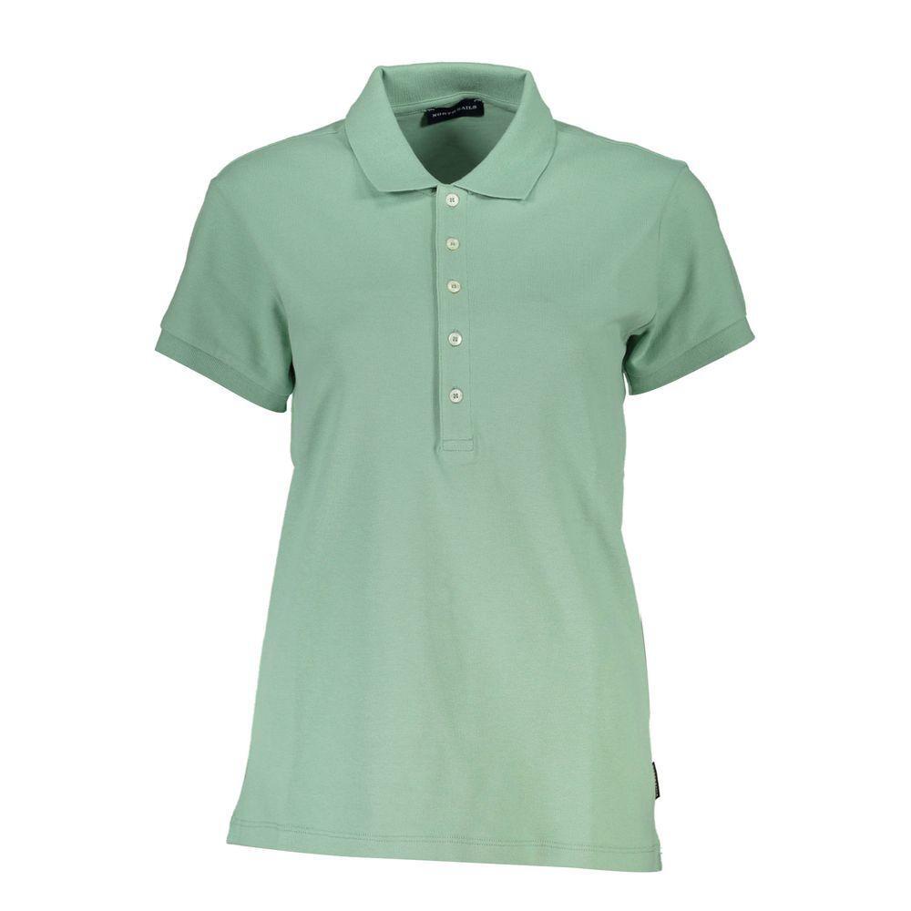 North Sails Green Cotton Polo Shirt NO-21644-XS