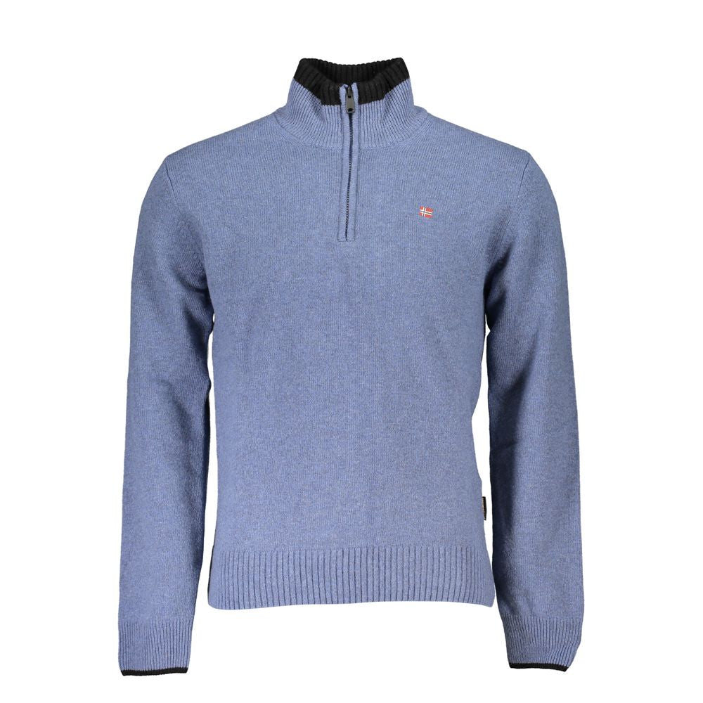 Napapijri Blue Fabric Sweater NA-25262-M