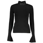 Patrizia Pepe Black Cotton Sweater PA-26480-XS