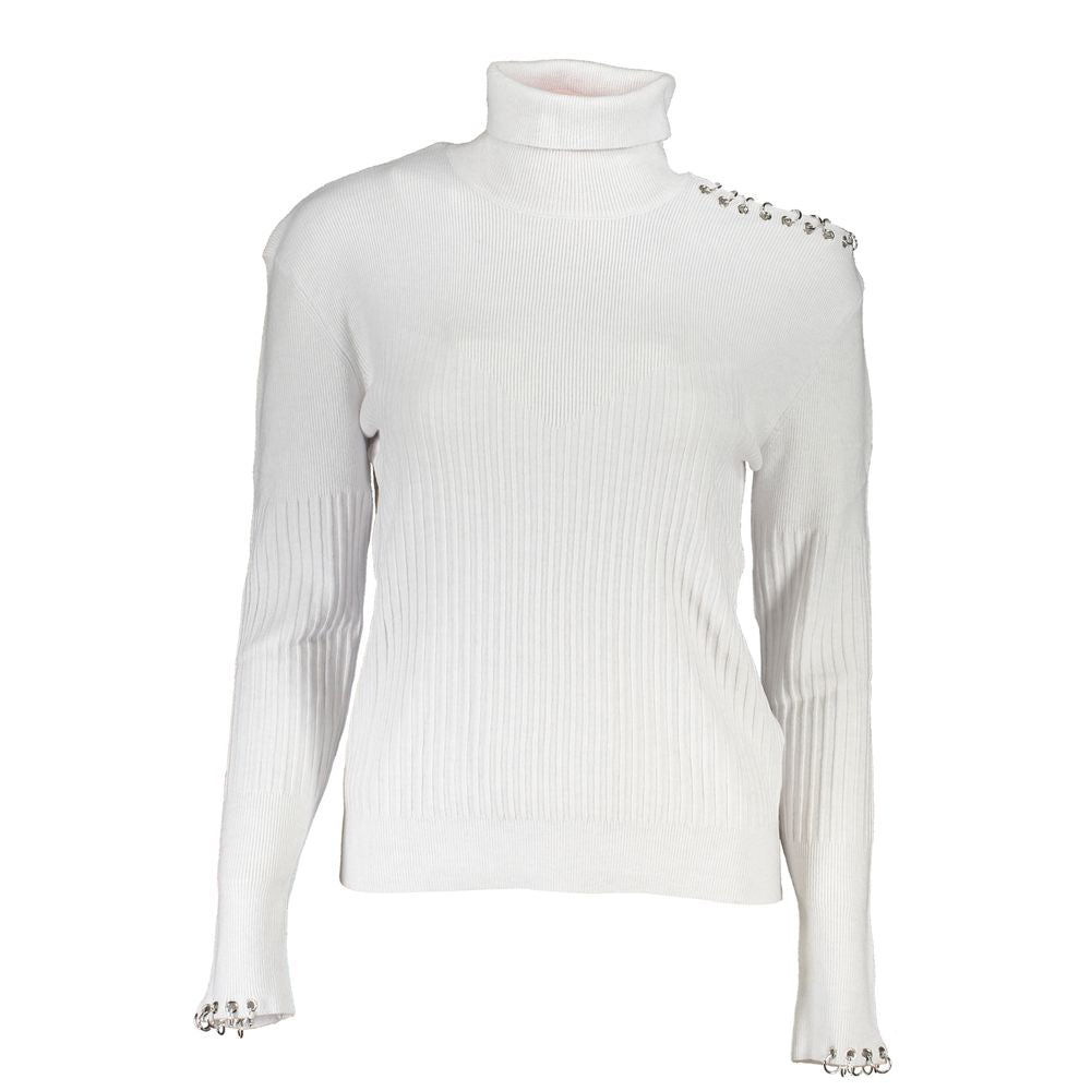 Patrizia Pepe Gray Cotton Sweater PA-26492-XS