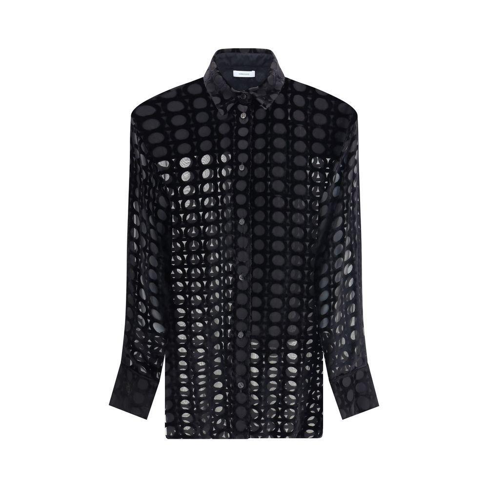 Ferragamo Velvet devoré Shirt FE-782997001-IT40 | M