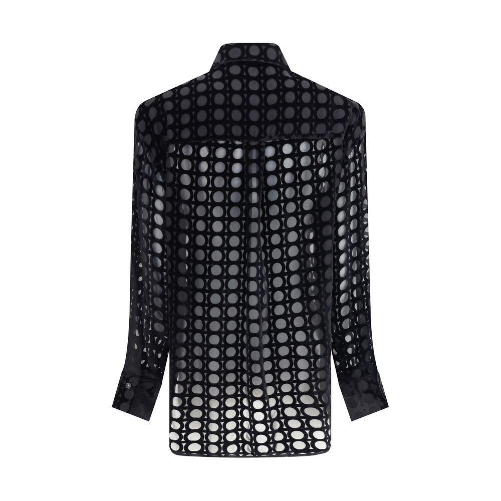 Ferragamo Velvet devoré Shirt FE-782997001-IT40 | M
