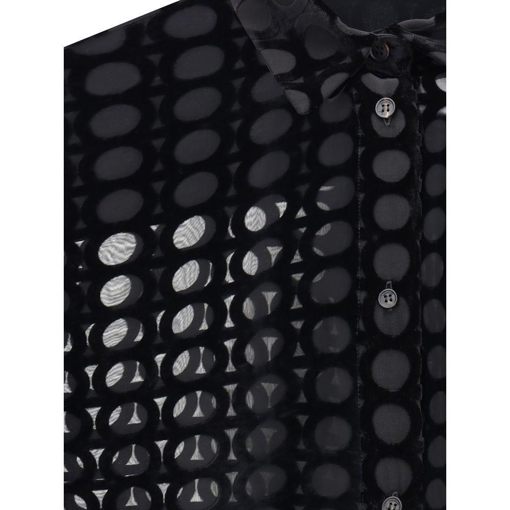 Ferragamo Velvet devoré Shirt FE-782997001-IT40 | M