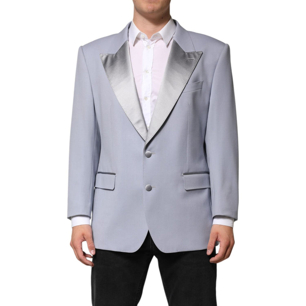 Dolce & Gabbana Gray Wool Single Breasted Men Suit Blazer JKT41547-56